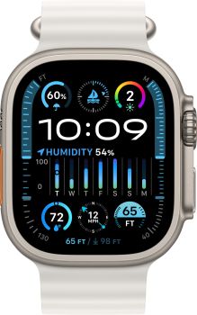 Apple Watch Ultra 2 GPS + Cellular, 49 мм, корпус из титана, ремешок Ocean белого цвета